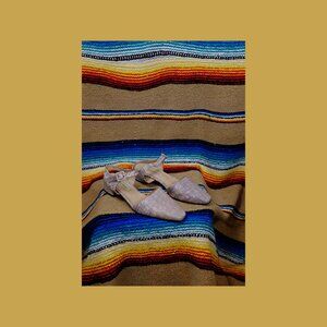 About Adrienne womens faux snakeskin flats mules mary janes made in spain size 1